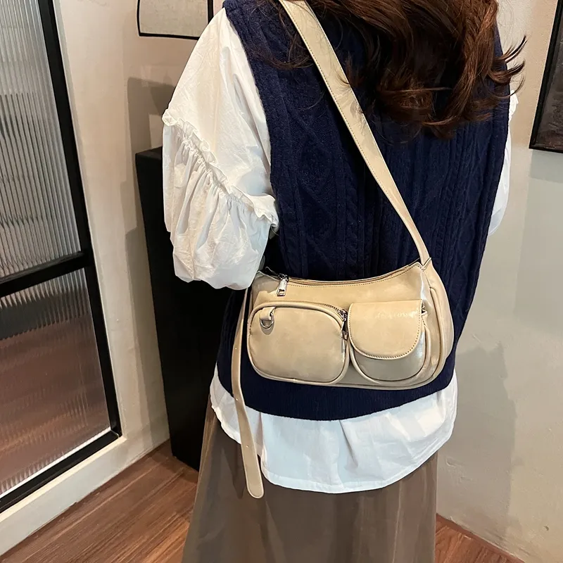 BAODIDAISHU PU Commute Shoulder Bag Crossbody Bag Medium Size Women's Multicolor-19