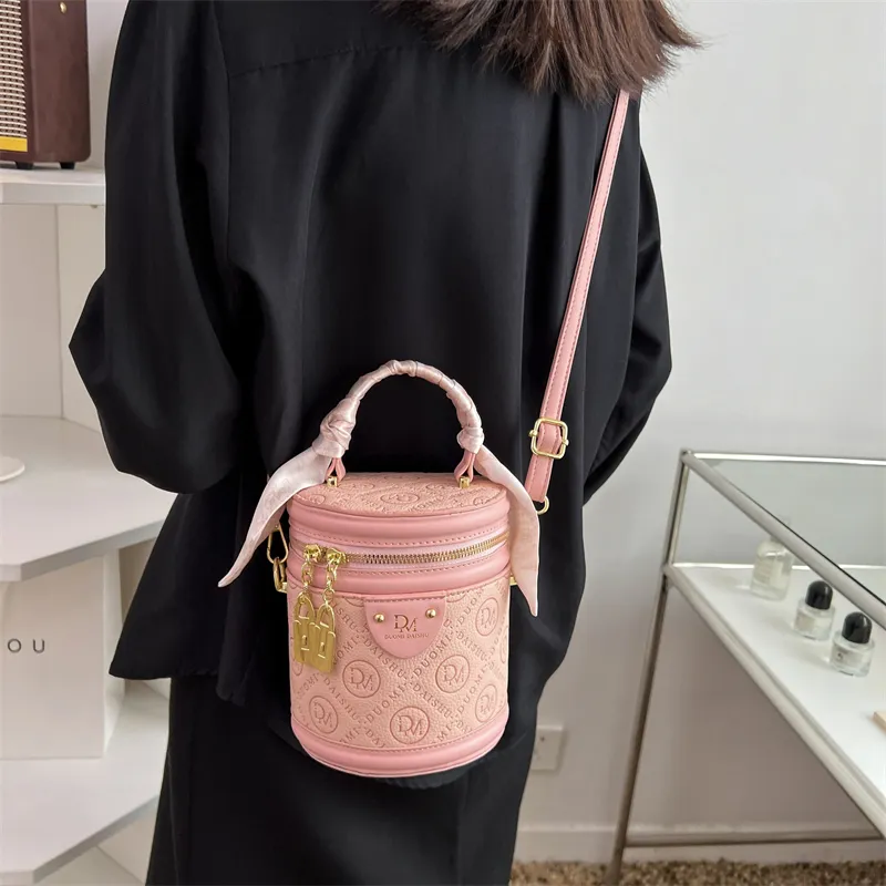BAODIDAISHU PU Bucket Bag, Shoulder Bag, Handbag Medium Size Women's White/Black/Green/Pink-19