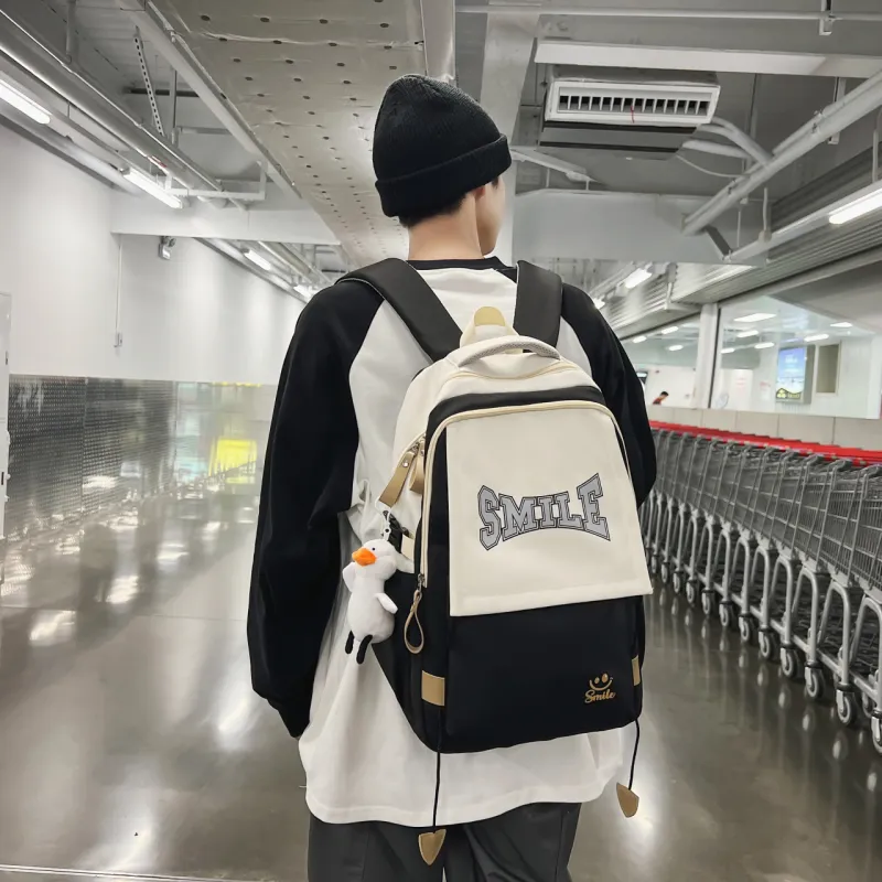BAODIDAISHU Nylon Laptop Bag Backpack Regular Unisex Black/Red/Blue/Brown-1