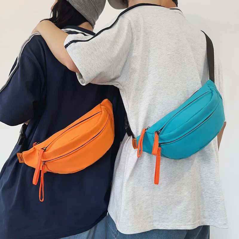 BAODIDAISHU Nylon One Shoulder Sling Bag Cell Phone Pouch Unisex Multicolor-20