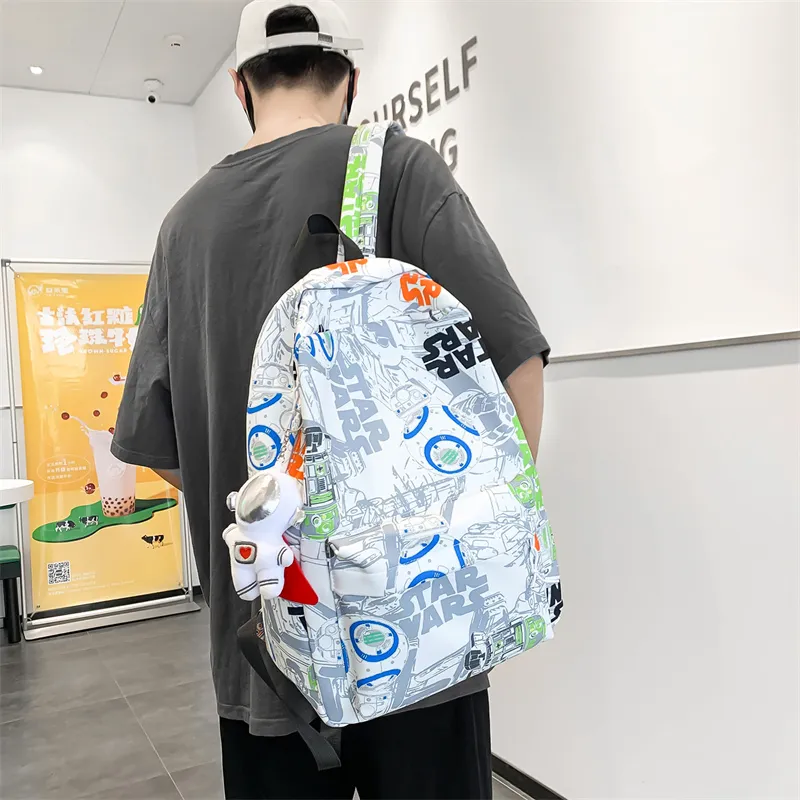 BAODIDAISHU Nylon Backpack Laptop Bag Backpack Unisex Multicolor-10
