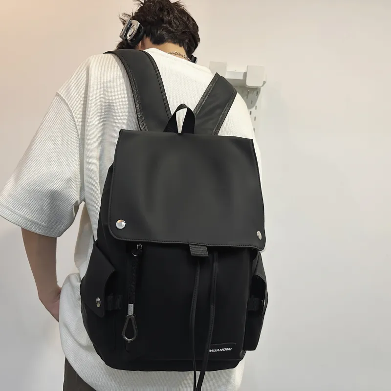 BAODIDAISHU Oxford Backpack Unisex Gray, Black, Red, Green-6
