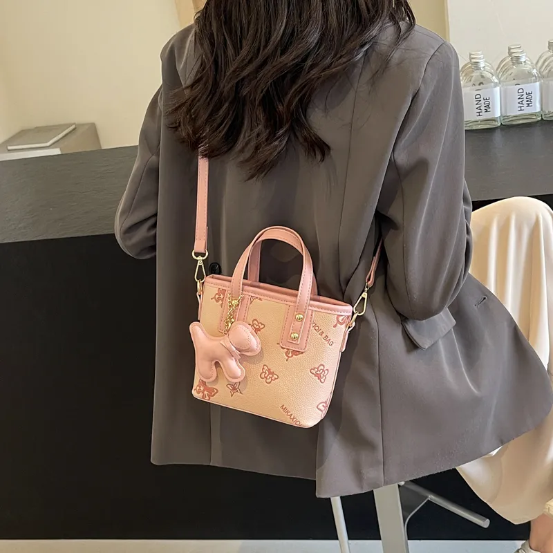 HCXK PU Crossbody Bag Regular Women's Ecru/Black/Blue/Pink-23