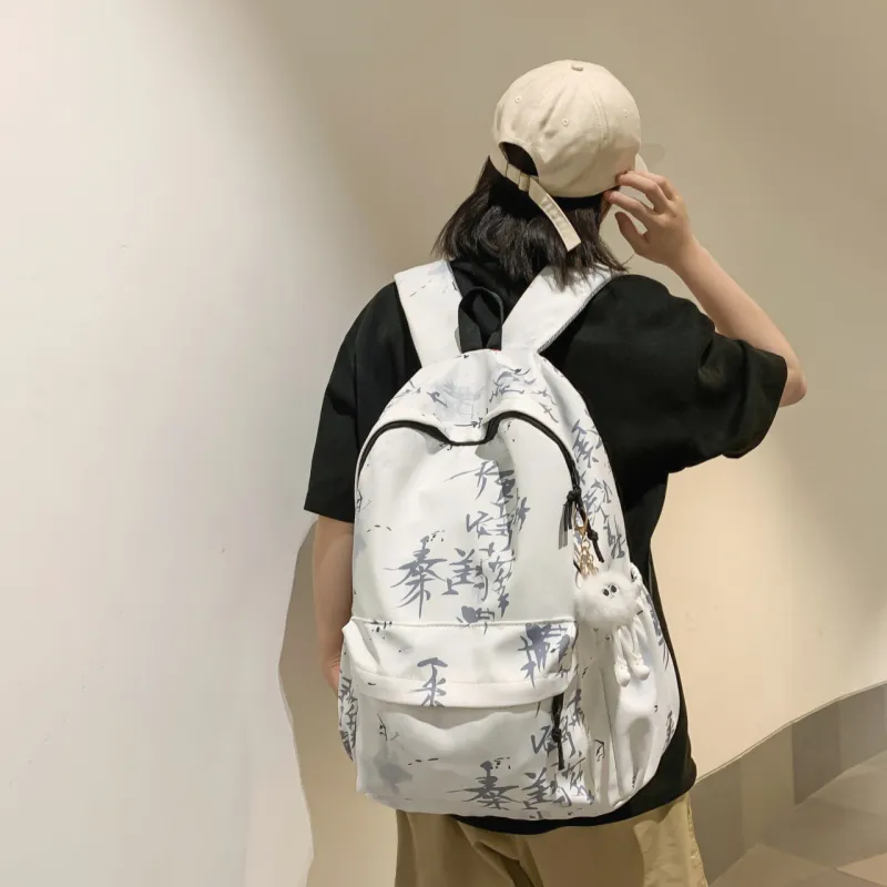 BAODIDAISHU Nylon Backpack Regular Unisex Multicolor-15