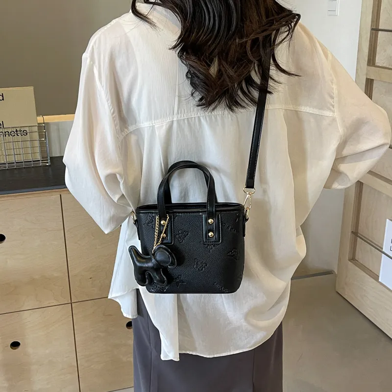 HCXK PU Crossbody Bag Regular Women's Ecru/Black/Blue/Pink-11