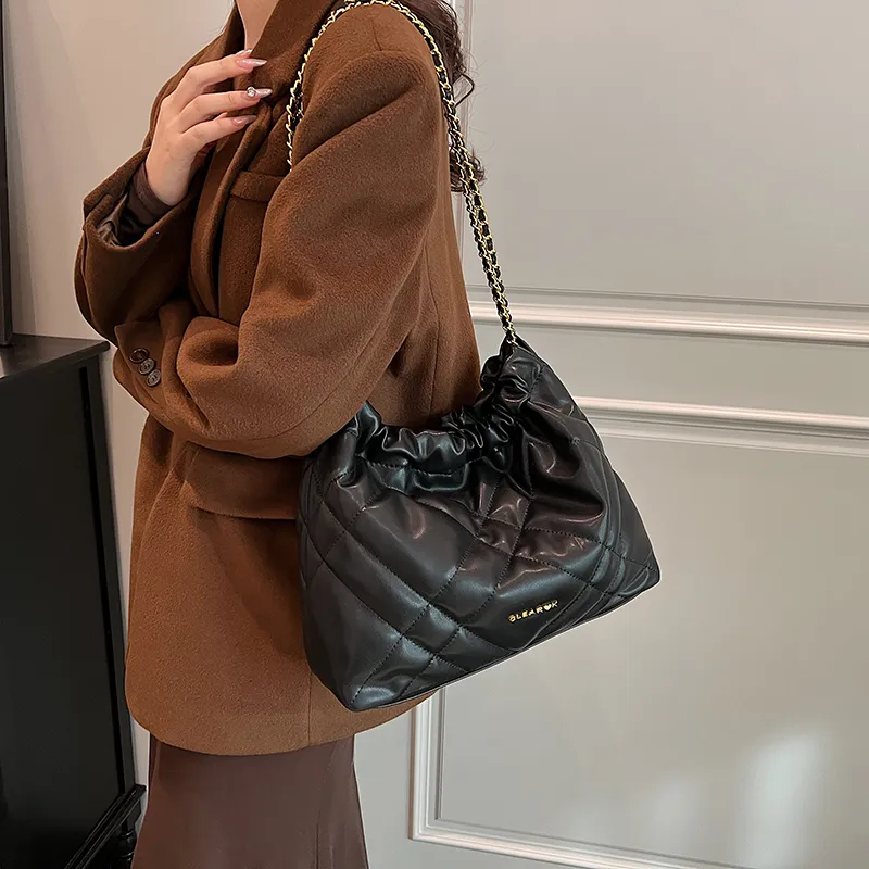 BAODIDAISHU PU Tote Shoulder Bag, Crossbody Bag Women's Black/Yellow Brown/Khaki/Coffee-5