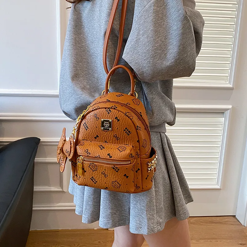 BAODIDAISHU PU Mini Backpack Women's Ecru/Brown/Pink/Beige/Yellow-33