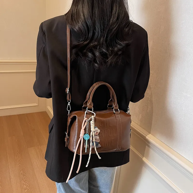 BAODIDAISHU PU Shoulder Bag, Crossbody Bag Regular Women's Brown/White/Black/Pink-6