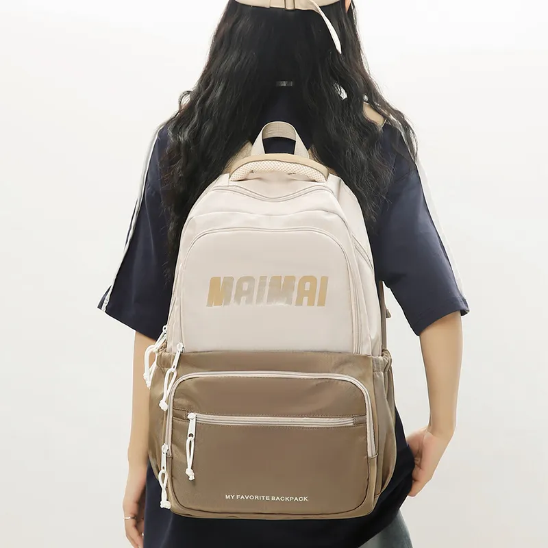 BAODIDAISHU Nylon Backpack Laptop Bag Backpack Regular Unisex Multicolor-9
