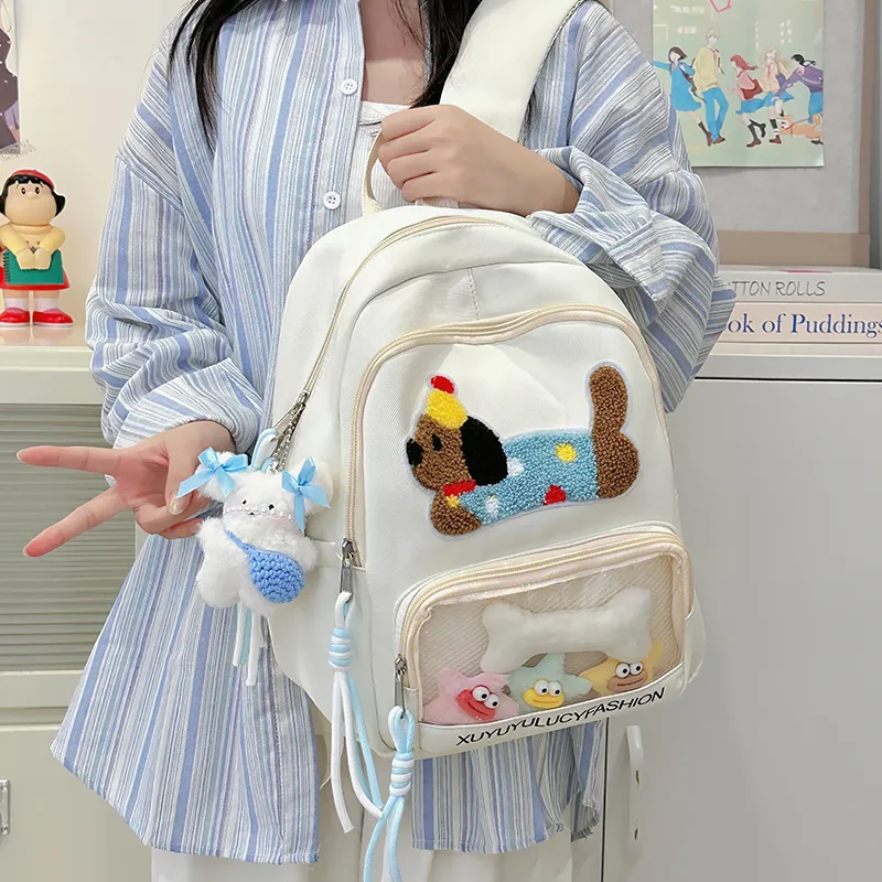 BAODIDAISHU Polyester Backpack Medium Size Women's Multicolor-5
