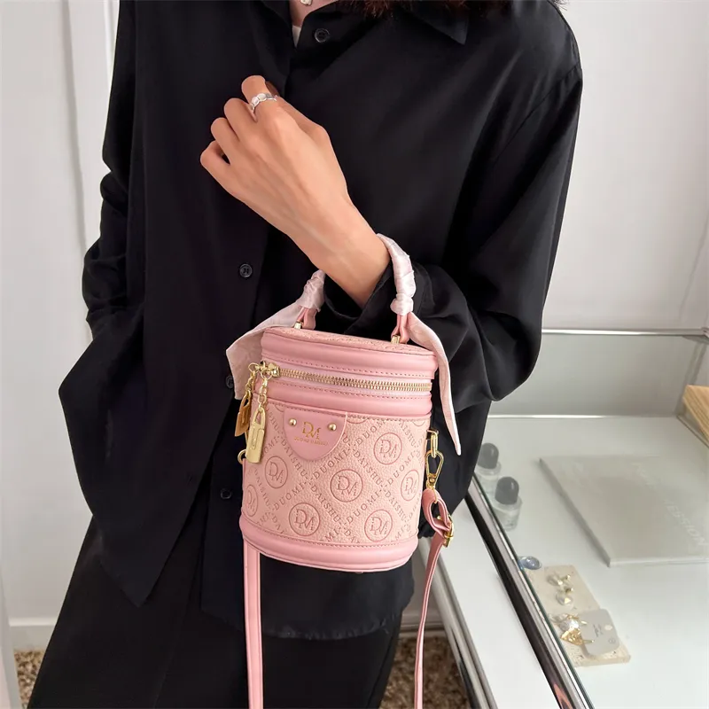 BAODIDAISHU PU Bucket Bag, Shoulder Bag, Handbag Medium Size Women's White/Black/Green/Pink-17