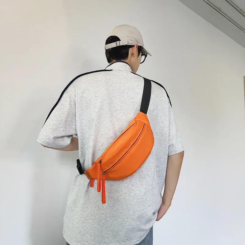 BAODIDAISHU Nylon One Shoulder Sling Bag Cell Phone Pouch Unisex Multicolor-13