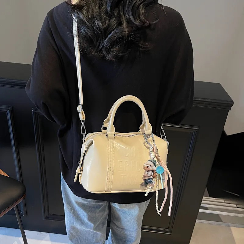 BAODIDAISHU PU Shoulder Bag, Crossbody Bag Regular Women's Brown/White/Black/Pink-19