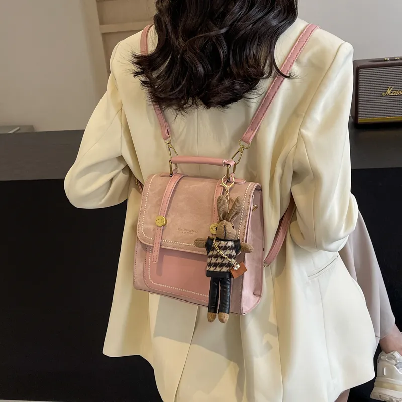 HCXK PU Backpack Regular Women's Multicolor-28