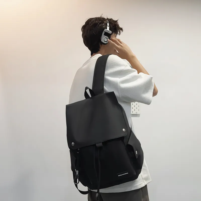 BAODIDAISHU Oxford Backpack Unisex Gray, Black, Red, Green-7