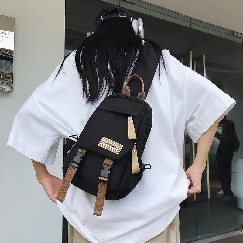 BAODIDAISHU Nylon Crossbody Bags Sling Bags Regular Unisex White/Black/Khaki/Green-6