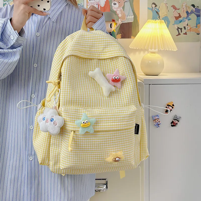 BAODIDAISHU Nylon Backpack Regular Women's Multicolor-6