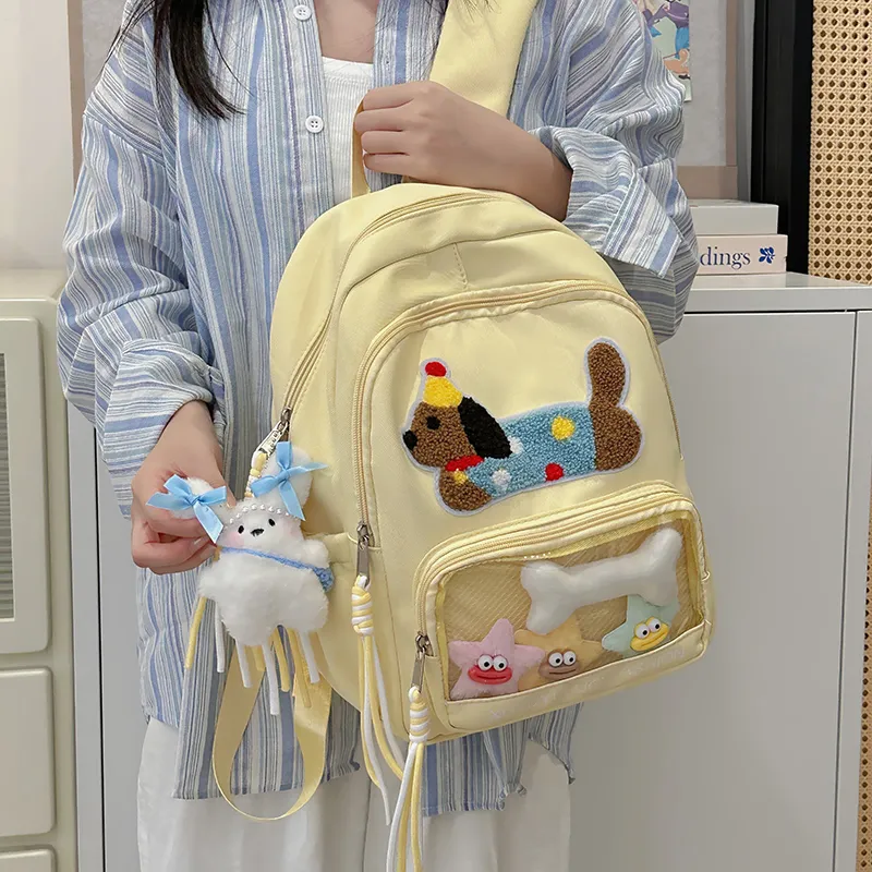 BAODIDAISHU Polyester Backpack Medium Size Women's Multicolor-21