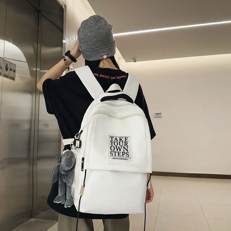 BAODIDAISHU Nylon Travel Backpack Laptop Bag Regular Unisex Multicolor-4