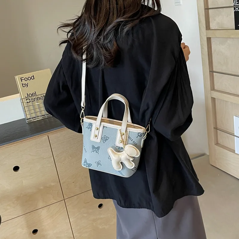 HCXK PU Crossbody Bag Regular Women's Ecru/Black/Blue/Pink-16
