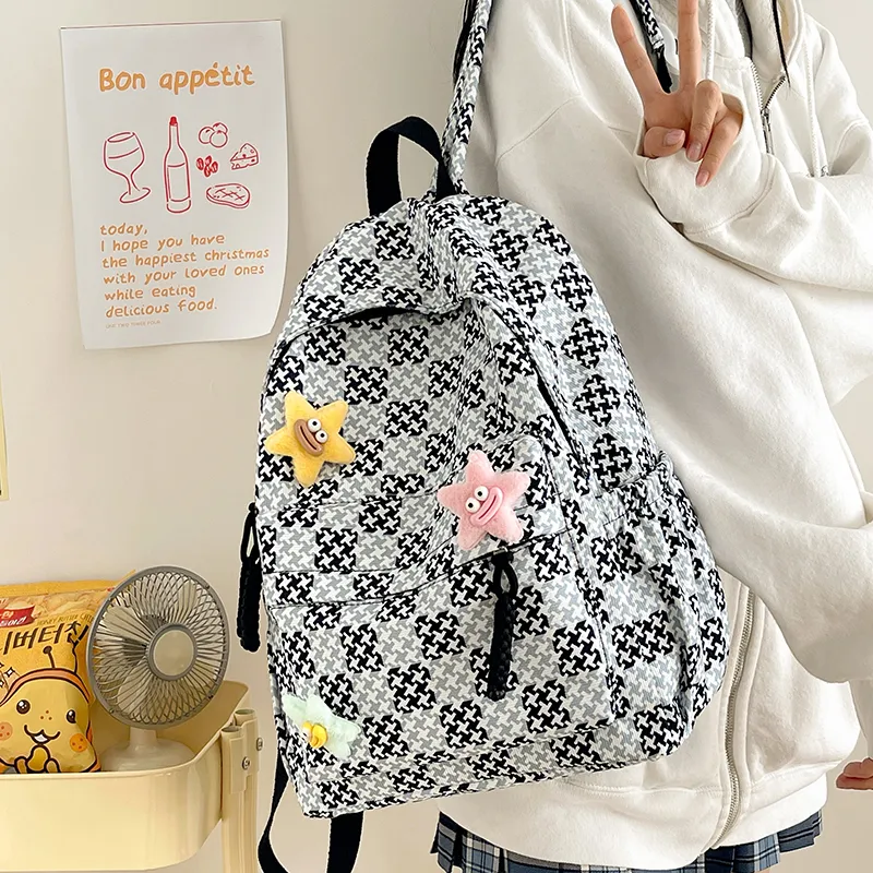 BAODIDAISHU Nylon Backpack Laptop Bags Backpacks Regular Women's Multicolor-5