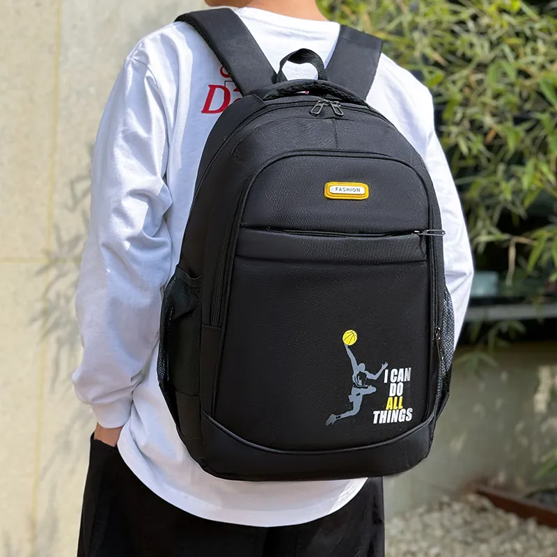 BAODIDAISHU Oxford Backpack Regular Men's Black Yellow Green Blue-7