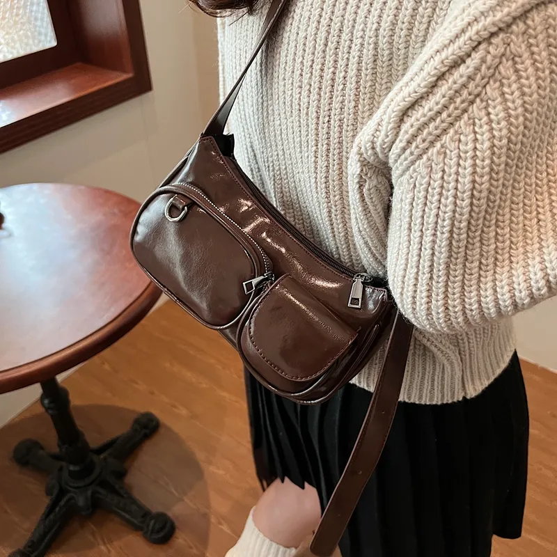 BAODIDAISHU PU Commute Shoulder Bag Crossbody Bag Medium Size Women's Multicolor-29