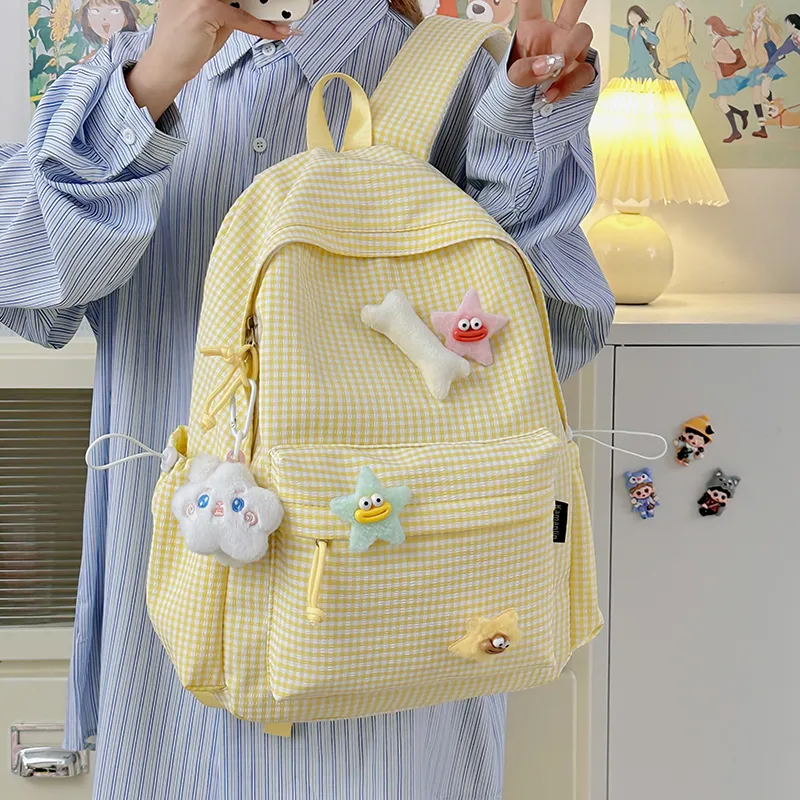 BAODIDAISHU Nylon Backpack Regular Women's Multicolor-5