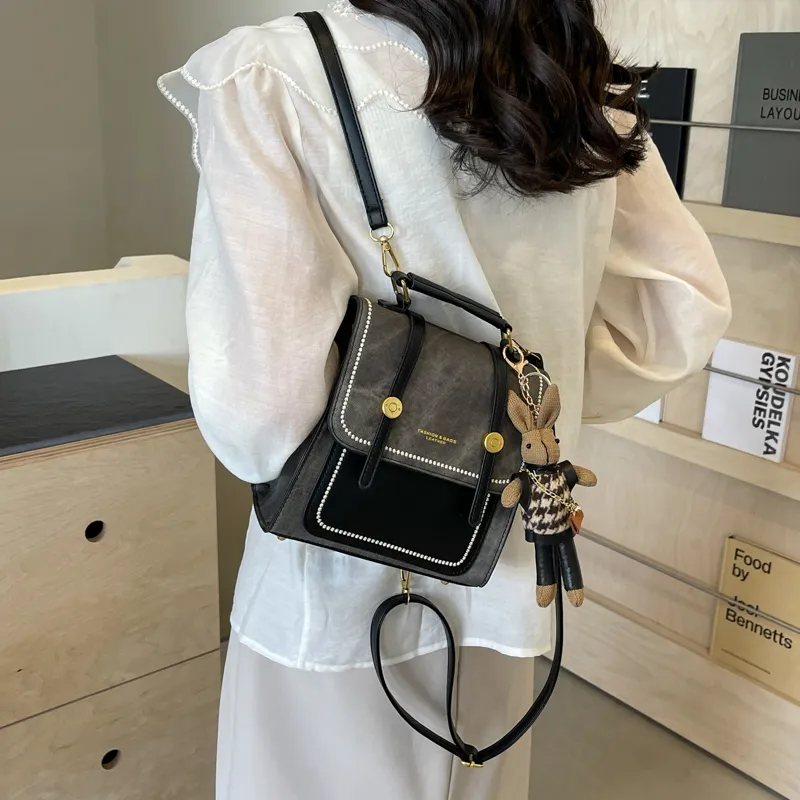 HCXK PU Backpack Regular Women's Multicolor-13