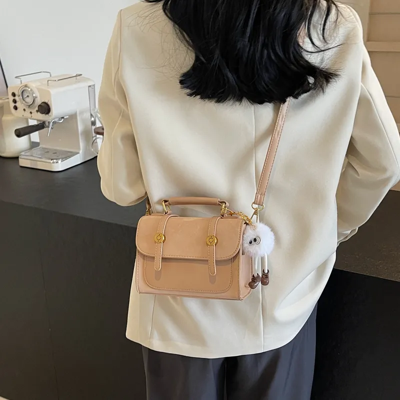 BAODIDAISHU PU Crossbody Bag Regular Women's Black Pink Khaki Ecru-26
