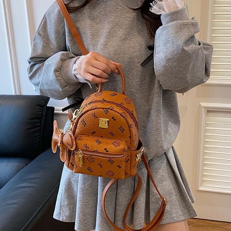 BAODIDAISHU PU Mini Backpack Women's Ecru/Brown/Pink/Beige/Yellow-7