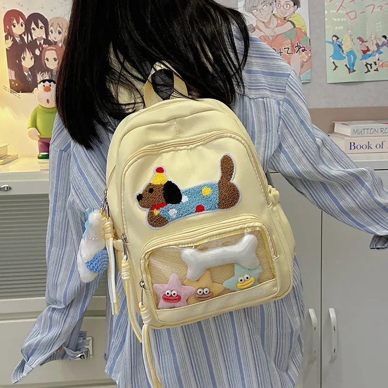 BAODIDAISHU Polyester Backpack Medium Size Women's Multicolor-49