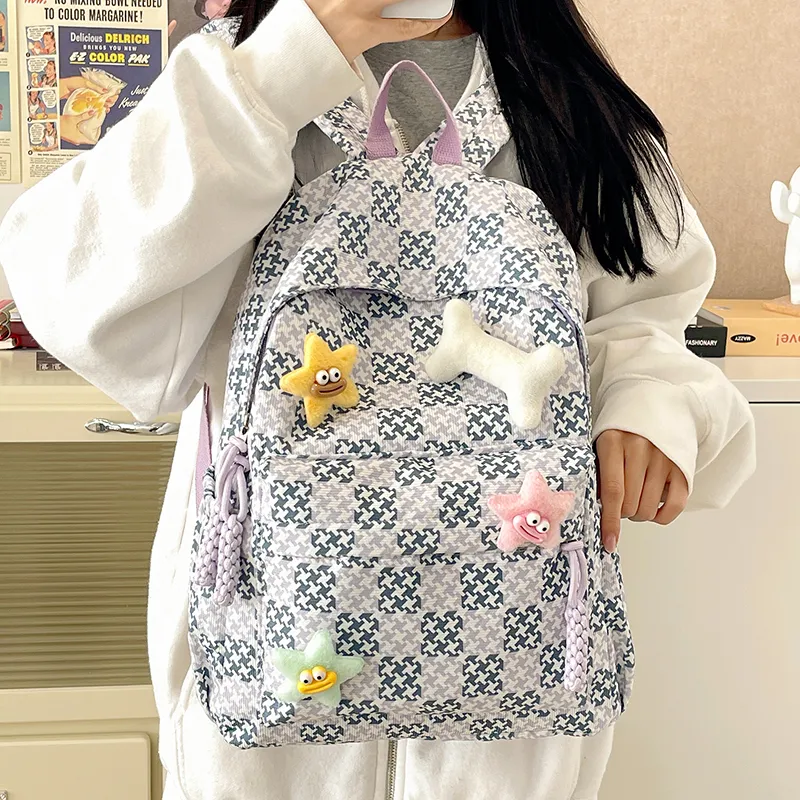BAODIDAISHU Nylon Backpack Laptop Bags Backpacks Regular Women's Multicolor-9