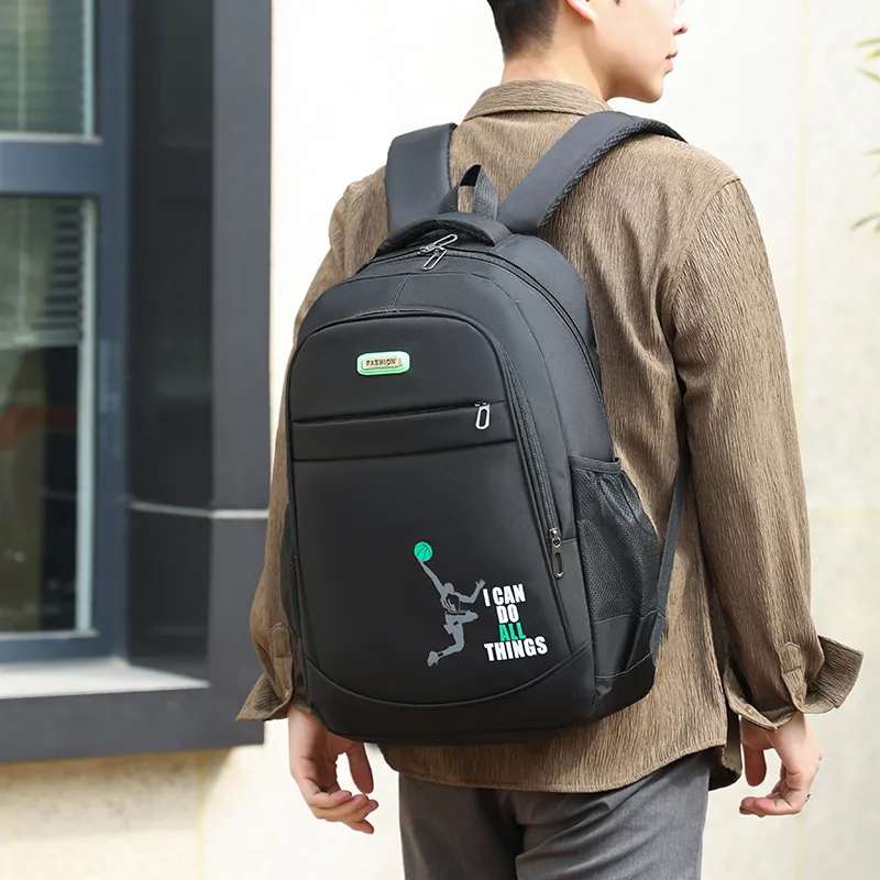 BAODIDAISHU Oxford Backpack Regular Men's Black Yellow Green Blue-10