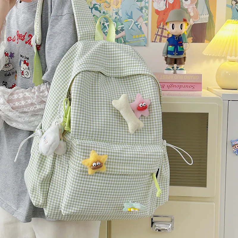 BAODIDAISHU Nylon Backpack Regular Women's Multicolor-11
