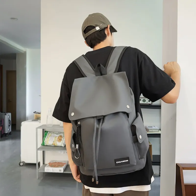 BAODIDAISHU Oxford Backpack Unisex Gray, Black, Red, Green-1