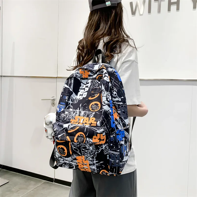 BAODIDAISHU Nylon Backpack Laptop Bag Backpack Unisex Multicolor-2