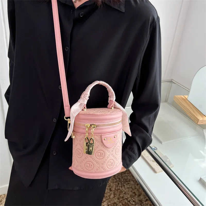 BAODIDAISHU PU Bucket Bag, Shoulder Bag, Handbag Medium Size Women's White/Black/Green/Pink-18