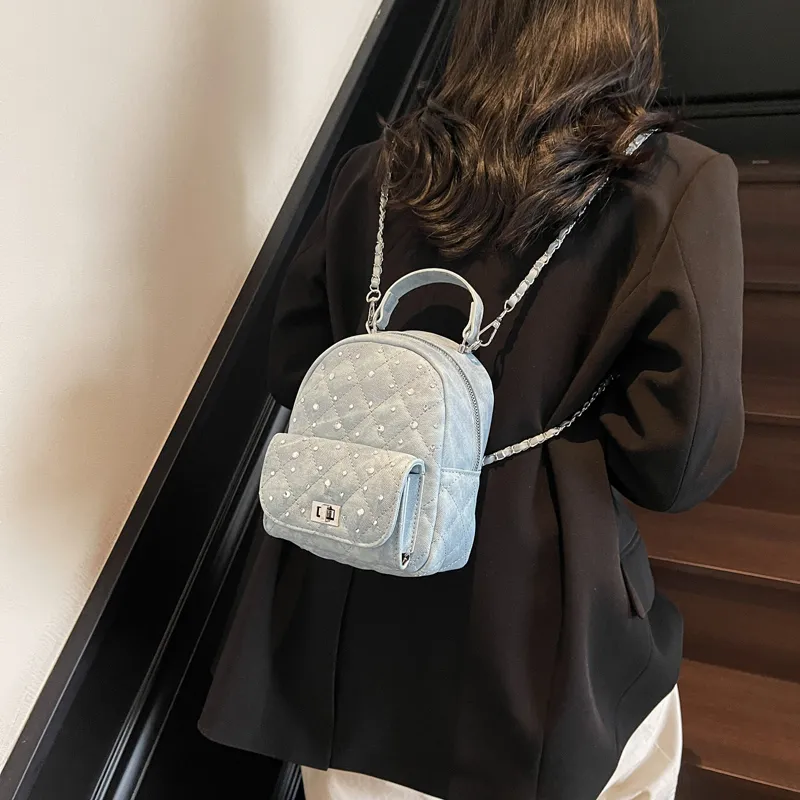 BAODIDAISHU PU Commute Backpack Shopping Travel Backpack Regular Women's White/Black/Red/Yellow/Denim Blue/Pink Purple-26
