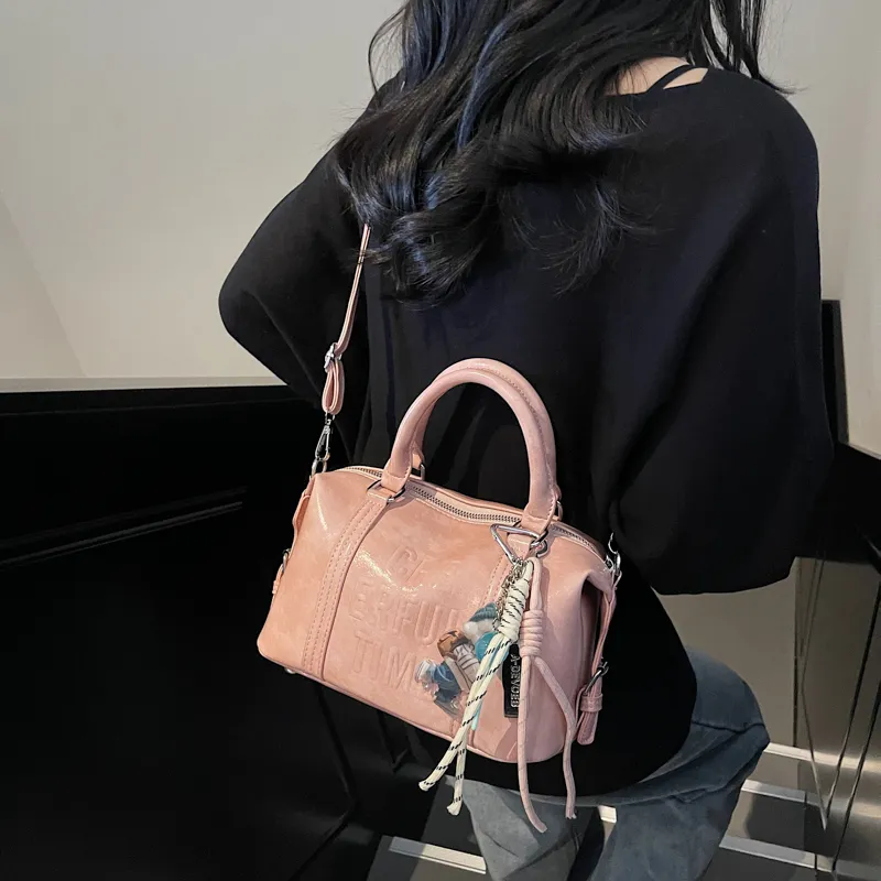 BAODIDAISHU PU Shoulder Bag, Crossbody Bag Regular Women's Brown/White/Black/Pink-23