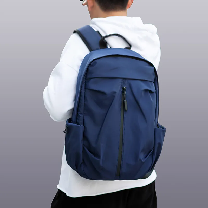 BAODIDAISHU Nylon Fabric Backpacks Men's Gray/Black/Blue-15