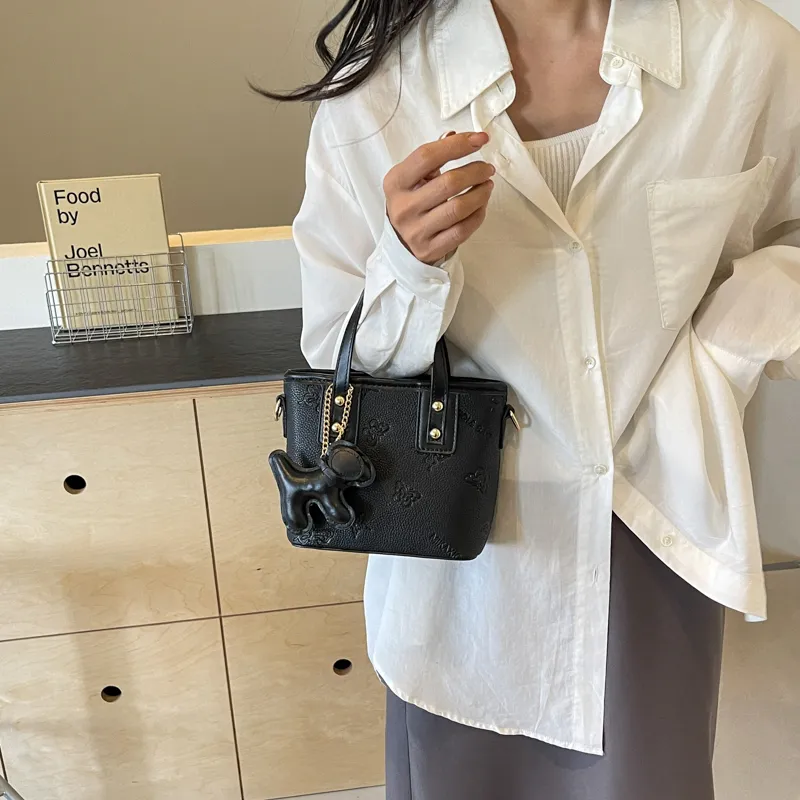 HCXK PU Crossbody Bag Regular Women's Ecru/Black/Blue/Pink-13