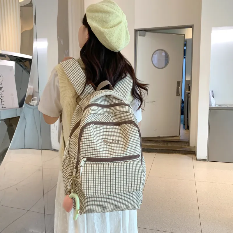 BAODIDAISHU Nylon Backpack Regular Women's Black/Green/Blue/Brown-14