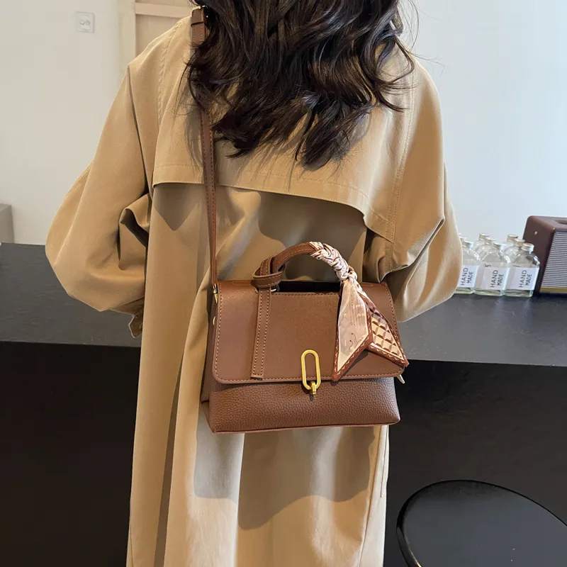 BAODIDAISHU PU Shoulder Bag Crossbody Bag Medium Size Women's Coffee & Khaki/White & Brown/Black/Coffee-22