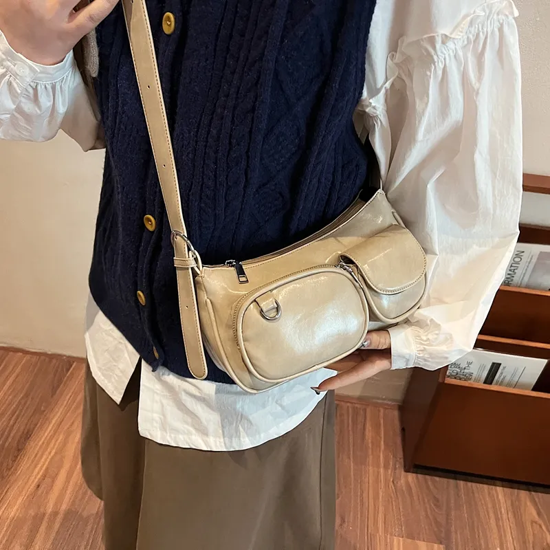 BAODIDAISHU PU Commute Shoulder Bag Crossbody Bag Medium Size Women's Multicolor-17