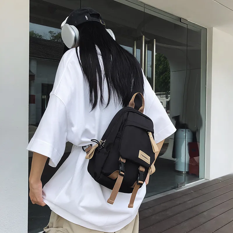 BAODIDAISHU Nylon Crossbody Bags Sling Bags Regular Unisex White/Black/Khaki/Green-4