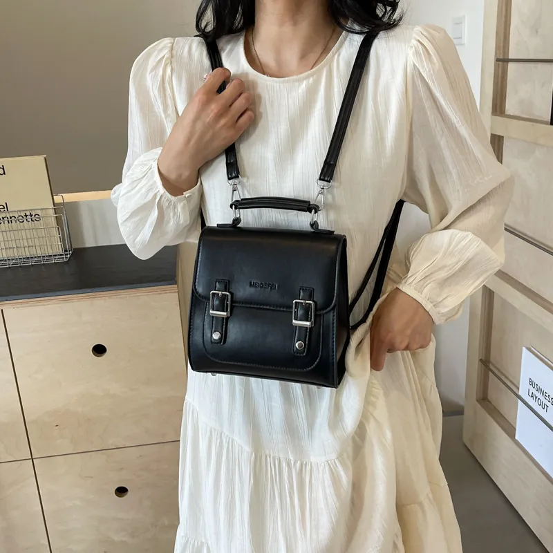 BAODIDAISHU PU Crossbody Bag, Handbag, Backpack Regular Women's Ecru/Silver/Black/Pink-13