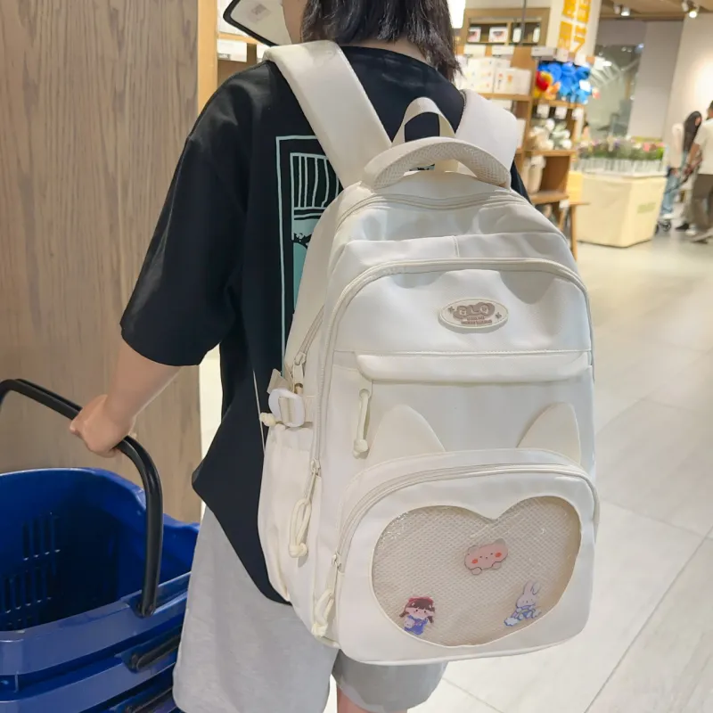 BAODIDAISHU Nylon Ita Bag Backpack Women's Multicolor-4