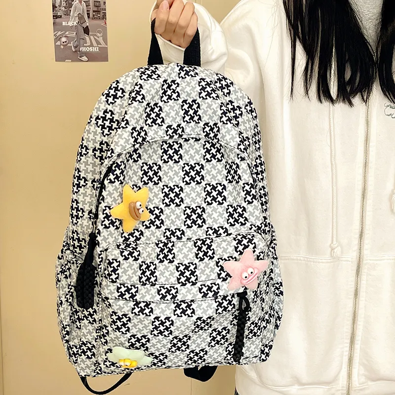 BAODIDAISHU Nylon Backpack Laptop Bags Backpacks Regular Women's Multicolor-1