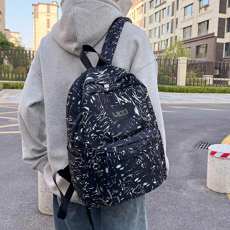 BAODIDAISHU Oxford Backpack Unisex Blue/Black/Pink/Black-6